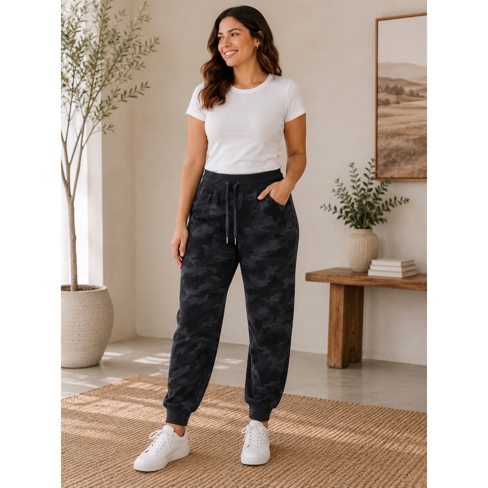 Lululemon Jogger Size 4 Camo Deep Coal Multi Black Gray 6
